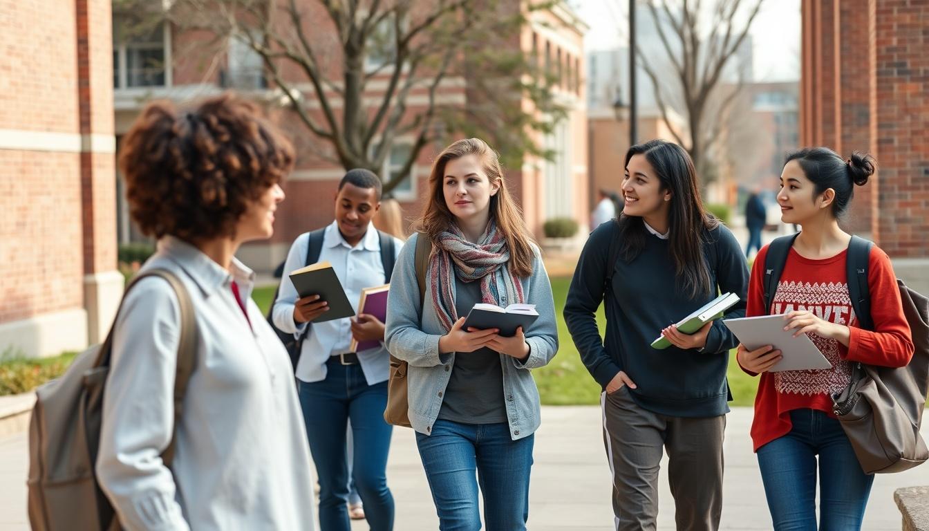 Student preparing for exams with study materials